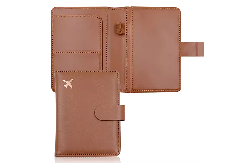 Passport Holder Cover Wallet RFID Blocking Leather Card Case (Support OEM/ODM)